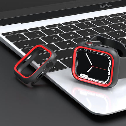 Two-Color Half Wrap PC Protective Case, For Apple Watch 44mm / 45mm, For Apple Watch Ultra 49mm - DealBuddy