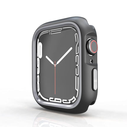 Two-Color Half Wrap PC Protective Case, For Apple Watch 44mm / 45mm, For Apple Watch Ultra 49mm - DealBuddy