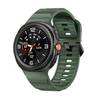 Wave Black Buckle Silicone Watch Band