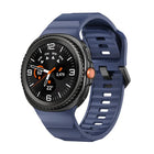 Wave Black Buckle Silicone Watch Band