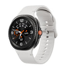 For Samsung Galaxy Watch8 / Watch8 Classic Solid Color Stitched Silicone Watch Band