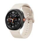 For Samsung Galaxy Watch8 / Watch8 Classic Solid Color Stitched Silicone Watch Band