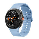 For Samsung Galaxy Watch8 / Watch8 Classic Solid Color Stitched Silicone Watch Band