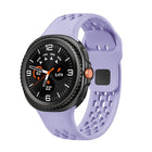 Hole Style Black Reverse Buckle Silicone Watch Band