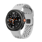 Hole Style Black Reverse Buckle Silicone Watch Band