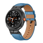 Metal Head Connector Genuine Leather Watch Band