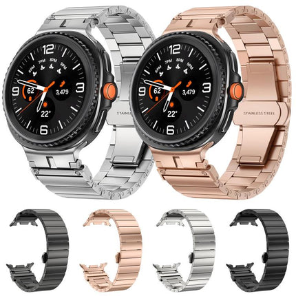 Bamboo Joint Stainless Steel Watch Band, For Samsung Galaxy Watch8 / Watch8 Classic - DealBuddy