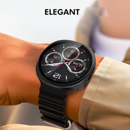 ENKAY Hat-Prince Full Coverage Tempered Glass Film Integrated PC Watch Case, For Samsung Galaxy Watch8 44mm, For Samsung Galaxy Watch8 40mm - DealBuddy