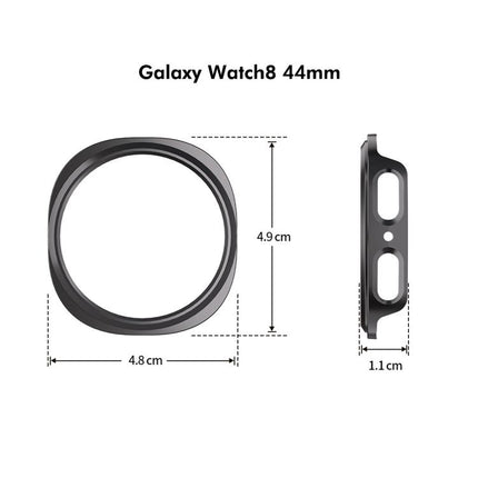 ENKAY Hat-Prince Full Coverage Tempered Glass Film Integrated PC Watch Case, For Samsung Galaxy Watch8 44mm, For Samsung Galaxy Watch8 40mm - DealBuddy