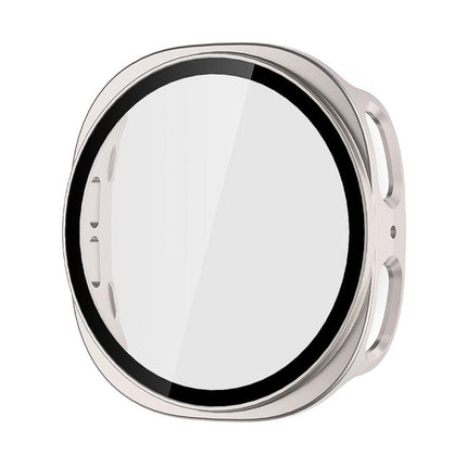 ENKAY Hat-Prince Full Coverage Tempered Glass Film Integrated PC Watch Case, For Samsung Galaxy Watch8 44mm, For Samsung Galaxy Watch8 40mm - DealBuddy