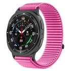 Woven Nylon Hook And Loop Fastener Metal Interface Watch Band, For Samsung Galaxy Watch8 / Watch8 Classic - DealBuddy