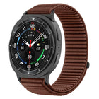 Woven Nylon Hook And Loop Fastener Metal Interface Watch Band, For Samsung Galaxy Watch8 / Watch8 Classic - DealBuddy