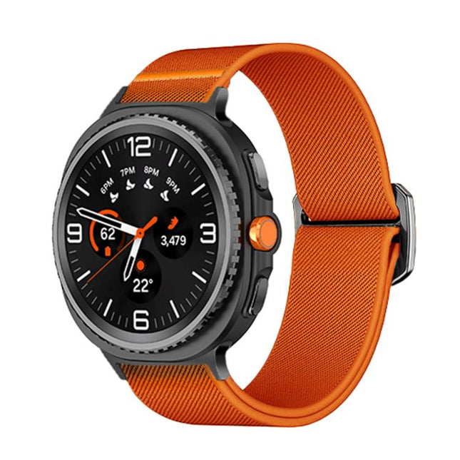 Bull Bead Buckle Elastic Nylon Watch Band