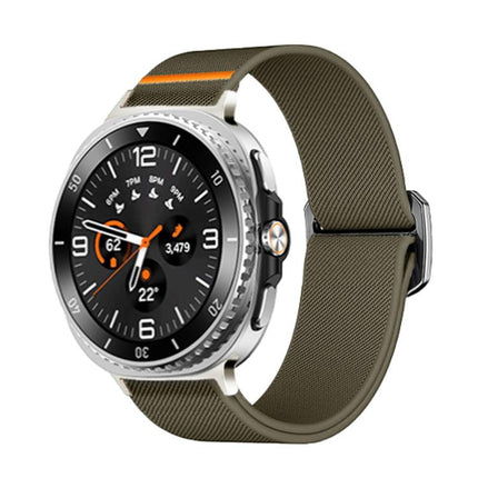 Bull Bead Buckle Elastic Nylon Watch Band, For Samsung Galaxy Watch8 / Watch8 Classic - DealBuddy