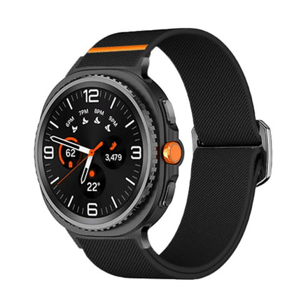 Bull Bead Buckle Elastic Nylon Watch Band, For Samsung Galaxy Watch8 / Watch8 Classic - DealBuddy