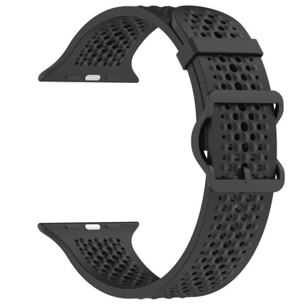 Breathable Holes Silicone Watch Band, For Apple Watch 46mm / 49mm / 45mm / 44mm - DealBuddy