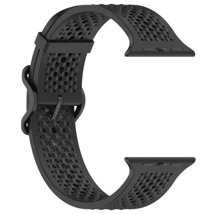 Breathable Holes Silicone Watch Band, For Apple Watch 46mm / 49mm / 45mm / 44mm - DealBuddy