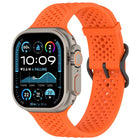 Breathable Holes Silicone Watch Band, For Apple Watch 46mm / 49mm / 45mm / 44mm - DealBuddy