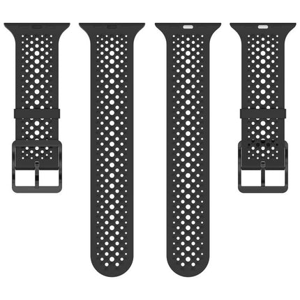 Breathable Holes Silicone Watch Band, For Apple Watch 46mm / 49mm / 45mm / 44mm - DealBuddy