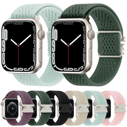 Parachute Buckle Knitted Nylon Watch Band, For Apple Watch 46mm / 49mm / 45mm / 44mm, For Apple Watch 42mm / 41mm / 40mm / 38mm - DealBuddy
