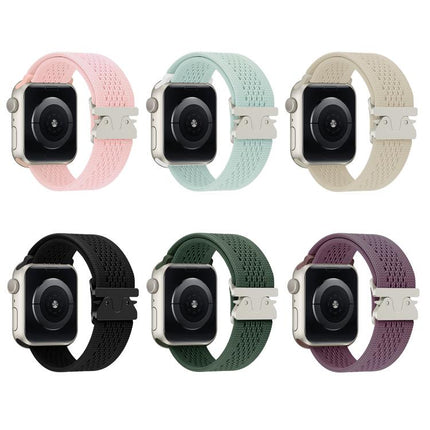 Parachute Buckle Knitted Nylon Watch Band, For Apple Watch 46mm / 49mm / 45mm / 44mm, For Apple Watch 42mm / 41mm / 40mm / 38mm - DealBuddy