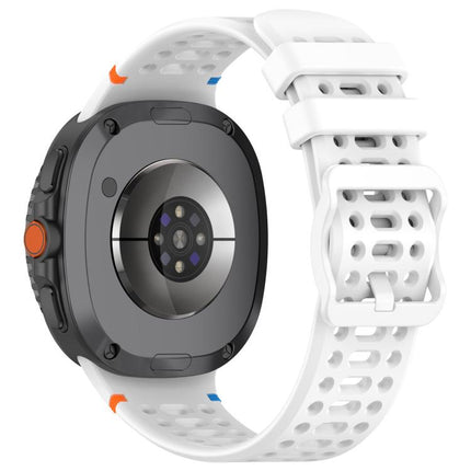 Eight-shaped Buckle Breathable Stitched Silicone Watch Band