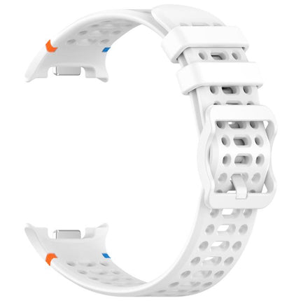 Eight-shaped Buckle Breathable Stitched Silicone Watch Band