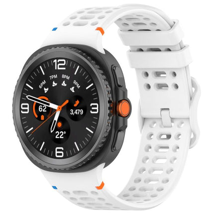 Eight-shaped Buckle Breathable Stitched Silicone Watch Band, For Samsung Galaxy Watch8 / Watch8 Classic - DealBuddy