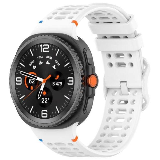 Eight-shaped Buckle Breathable Stitched Silicone Watch Band, For Samsung Galaxy Watch8 / Watch8 Classic - DealBuddy