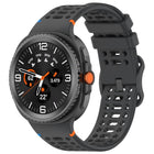 Eight-shaped Buckle Breathable Stitched Silicone Watch Band