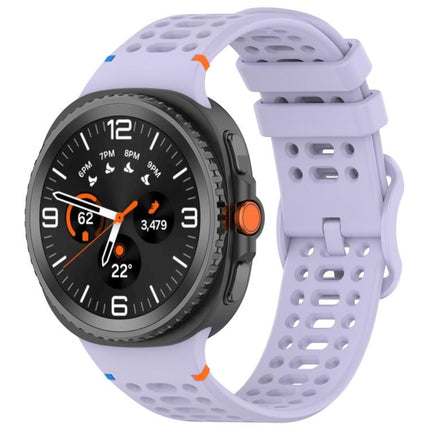 Eight-shaped Buckle Breathable Stitched Silicone Watch Band, For Samsung Galaxy Watch8 / Watch8 Classic - DealBuddy