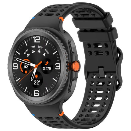 Eight-shaped Buckle Breathable Stitched Silicone Watch Band