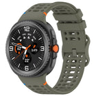 Eight-shaped Buckle Breathable Stitched Silicone Watch Band, For Samsung Galaxy Watch8 / Watch8 Classic - DealBuddy