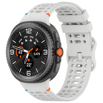 Eight-shaped Buckle Breathable Stitched Silicone Watch Band, For Samsung Galaxy Watch8 / Watch8 Classic - DealBuddy