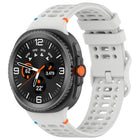 Eight-shaped Buckle Breathable Stitched Silicone Watch Band, For Samsung Galaxy Watch8 / Watch8 Classic - DealBuddy