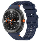Eight-shaped Buckle Breathable Stitched Silicone Watch Band