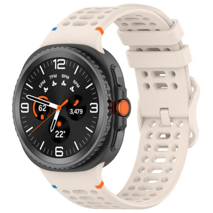 Eight-shaped Buckle Breathable Stitched Silicone Watch Band, For Samsung Galaxy Watch8 / Watch8 Classic - DealBuddy