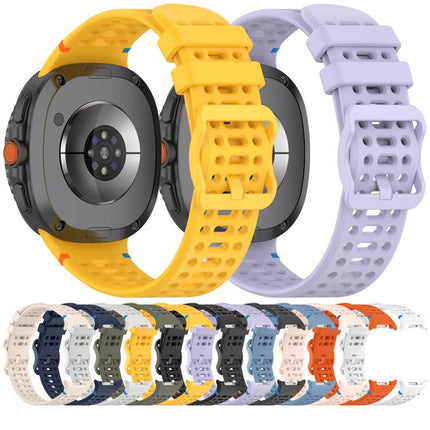 Eight-shaped Buckle Breathable Stitched Silicone Watch Band, For Samsung Galaxy Watch8 / Watch8 Classic - DealBuddy