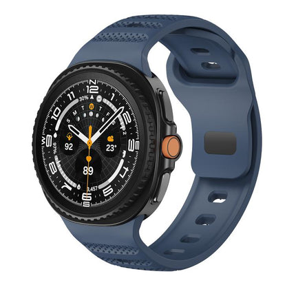 Dots Texture Black Buckle Silicone Watch Band