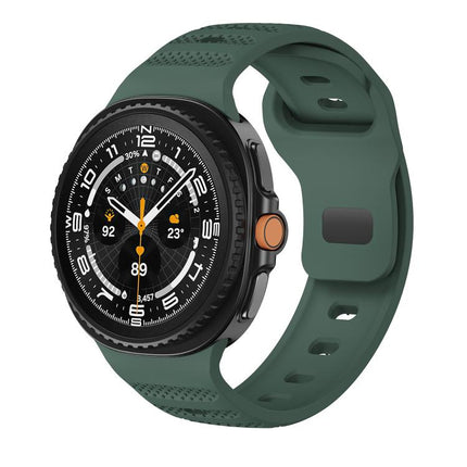 Dots Texture Black Buckle Silicone Watch Band