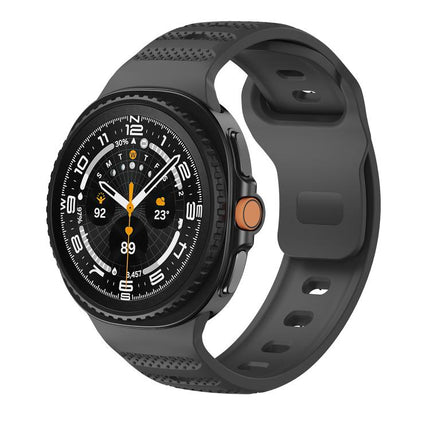 Dots Texture Black Buckle Silicone Watch Band