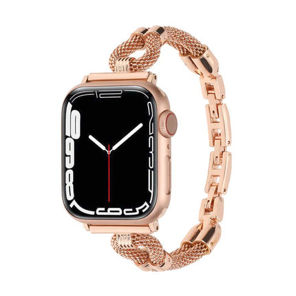 Copper Chain Metal Watch Band, For Apple Watch 46mm / 49mm / 45mm / 44mm, For Apple Watch 42mm / 41mm / 40mm / 38mm - DealBuddy