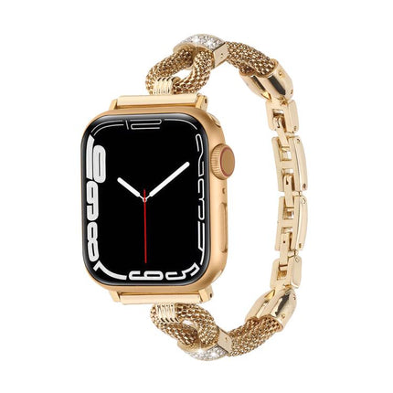 Copper Chain Diamonds Metal Watch Band