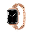 Copper Chain Diamonds Metal Watch Band, For Apple Watch 46mm / 49mm / 45mm / 44mm, For Apple Watch 42mm / 41mm / 40mm / 38mm - DealBuddy