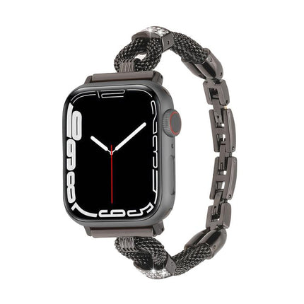 Copper Chain Diamonds Metal Watch Band