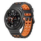 Ocean Style Quick Release Buckle Two Color Silicone Watch Band