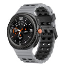 Ocean Style Quick Release Buckle Two Color Silicone Watch Band
