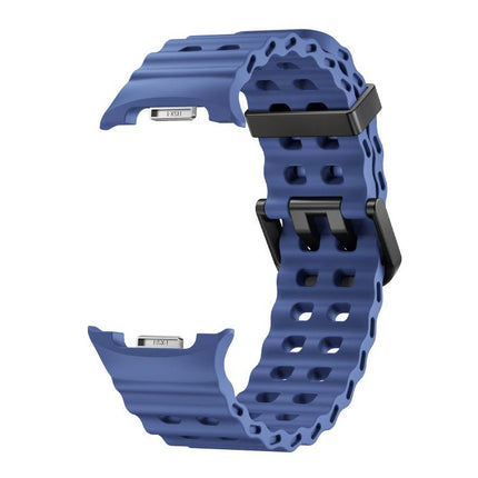 Ocean Style Quick Release Buckle Solid Color Silicone Watch Band, For Samsung Galaxy Watch8 / Watch8 Classic - DealBuddy