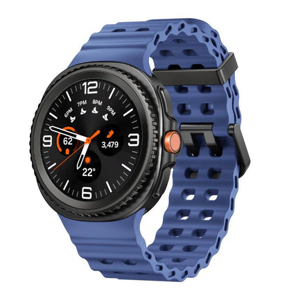 Ocean Style Quick Release Buckle Solid Color Silicone Watch Band, For Samsung Galaxy Watch8 / Watch8 Classic - DealBuddy