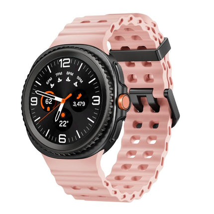 Ocean Style Quick Release Buckle Solid Color Silicone Watch Band, For Samsung Galaxy Watch8 / Watch8 Classic - DealBuddy